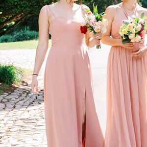Azazie Champagne Rose Bridesmaid Dress (Rosey Style)